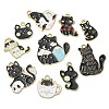 30Pcs 10 Styles Alloy Enamel Pendants ENAM-CJ0004-65-3