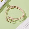 Adjustable Korean Waxed Polyester Cord Bracelets Sets BJEW-JB06182-2