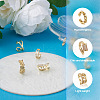 Biyun 9Pcs 9 Style Brass Cuff Earrings EJEW-BY0001-01-4