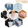 50Pcs 5 Colors Alloy Enamel Pendants ENAM-CJ0004-27-8