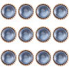 Gorgecraft 12Pcs ABS Plastic Shank Buttons BUTT-GF0003-47A-1