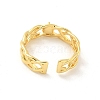 Brass Open Cuff Ring Settings KK-G518-08G-02-3