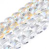 Electroplate Glass Beads Strands EGLA-S188-13-B04-4