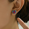 Elegant Rose Flower Stainless Steel Stud Earring Sets EB3034-5