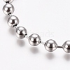 304 Stainless Steel Ball Chain Bracelets BJEW-G628-09P-2