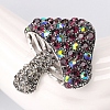 Alloy Rhinestone Brooch PW-WG67226-01-2