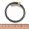 304 Stainless Steel Torque Bangles for Women BJEW-P310-22MC-5