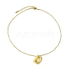 Ion Plating(IP) Initial Letter 304 Stainless Steel Pendant Necklace NJEW-R265-05G-D-2
