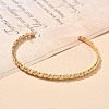 304 Stainless Steel Cuff Bangles for Women AJEW-P127-15G-2