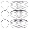 30Pcs 3 Styles Hair Accessories Iron Hair Band Findings OHAR-TA0001-08B-3