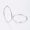 Tarnish Resistant 304 Stainless Steel Big Hoop Earrings X-EJEW-F105-04P-2