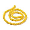 Electroplate Opaque Solid Color Glass Beads Strands EGLA-A044-P3mm-L04-2