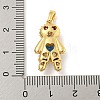 Rack Plating Brass Clear Cubic Zirconia Pendants KK-P277-38G-02-3