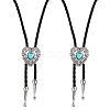 2Pcs PU Leather Bolo Tie Necklaces NJEW-ME0001-22A-1