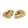 Transparent Epoxy Resin Pendants RESI-T059-20-3