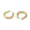 Rack Plating 304 Stainless Hoop Earrings for Women EJEW-Z026-37G-2
