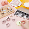30Pcs 10 Styles Stainless Steel Cookie Cutters DIY-WH0591-098-4