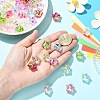 50Pcs 10 Colors Electroplate Baking Paint Glass Beads EGLA-YW0005-61-5