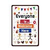 Rectangle with Word Vintage Metal Iron Sign Poster AJEW-WH0157-281-1