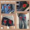 6Pcs 3 Styles & 2 Pairs 2 Styles Computerized Embroidery Cloth Iron on/Sew on Patches PATC-CY0003-97-5