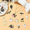 40Pcs 20 Styles Halloween Theme Zinc Alloy Enamel Pendants ENAM-CJ0006-67-6