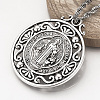 Tibetan Style Alloy Pendants X-TIBEP-Q078-01AS-RS-5