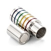 304 Stainless Steel Magnetic Enamel Clasps STAS-P285-02P-3