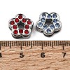 Alloy with Rhinestone Slide Charms RB-NH0002-04P-3