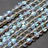 Synthetic Moonstone Beads Strands G-F143-8mm-03-1