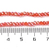 Baking Electroplate Glass Beads Strands DGLA-A039-J6MM-BM-5