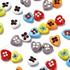 30Pcs 6 Colors Handmade Lampwork Beads LAMP-YW0004-19-2
