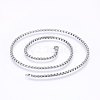 Non-Tarnish 304 Stainless Steel Box Chain Necklaces NJEW-F227-09P-07-1