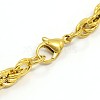 Fashionable 304 Stainless Steel Rope Chain Bracelet Making X-STAS-A028-B054G-2