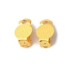 Brass Rack Plating Clip-on Earrings Findings KK-L184-24G-2