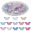 200Pcs Transparent Spray Painted Glass Beads GLAA-PA0001-14-1