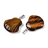 Natural Tiger Eye Pendants G-T138-208I-2