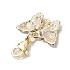 Butterfly Alloy Enamel Pendant Decorations HJEW-JM02705-01-5