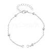 Brass Box Chain Bracelet Making KK-CBADBBF-03P-1