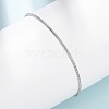 304 Stainless Steel Snake Chain Bracelets for Women BJEW-G775-02P-1