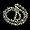 Electroplate Transparent Glass Beads Strands EGLA-A034-T4mm-T16-5