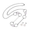 304 Stainless Steel Jewelry Sets SJEW-E329-04P-1
