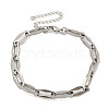 304 Stainless Steel Cable Chains Bracelets for Men & Women BJEW-D042-04P-1