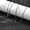 Long-Lasting Plated Brass Curb Chain Necklaces NJEW-K112-07P-NF-2