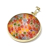 Handmade Lampwork Pendants LAMP-D002-04B-G-2
