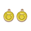 Alloy Enamel Pendants ENAM-S124-01B-14C-1