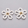 Glass Seed Beads Pendants FIND-R086-06A-2