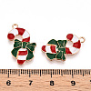 Christmas Theme Alloy Enamel Pendants ENAM-N056-403C-3