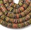 Natural Unakite Beads Strands G-G329-B04-8x1mm-5