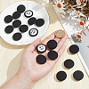  20Pcs Cloth with Aluminum Base Buttons BUTT-NB0001-77D-3