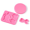 DIY Keychain Silicone Molds Kits DIY-TA0008-64-3